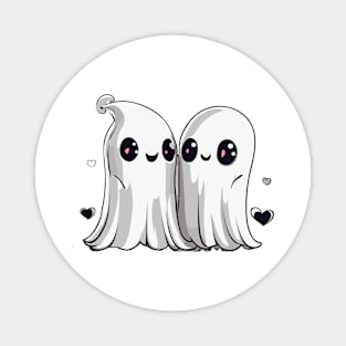 Cute Ghost Couple Magnet